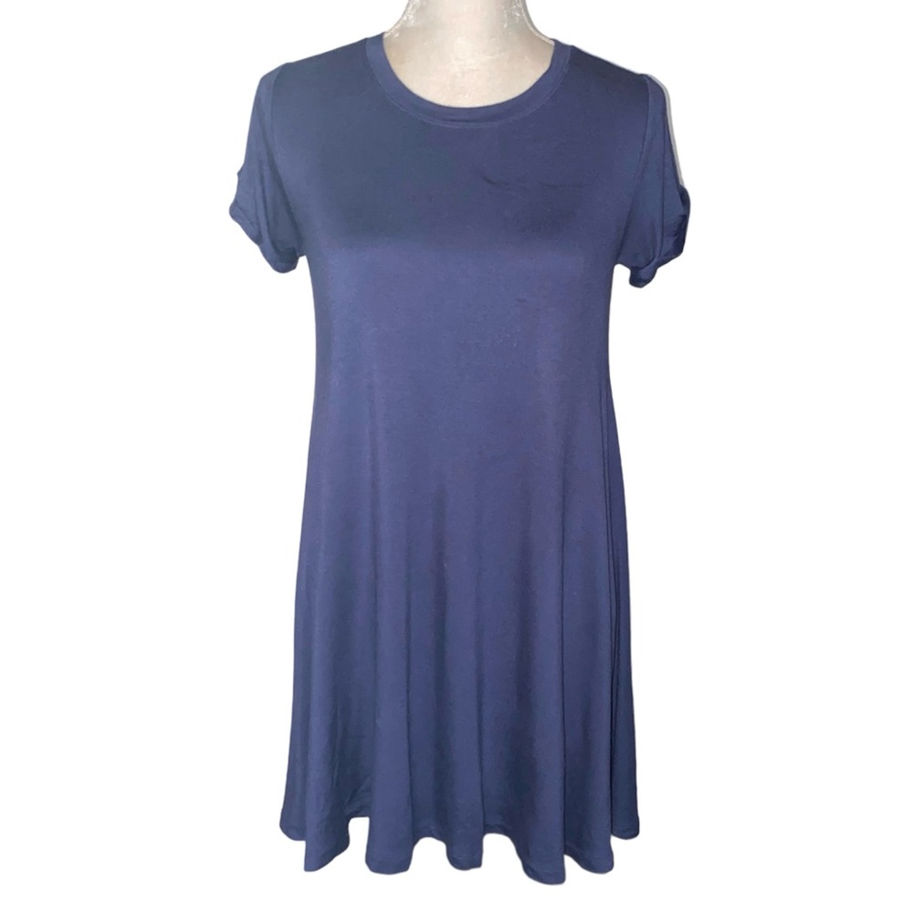 Forever 21 Tee Shirt‎ Dress Heather Blue Sz Small